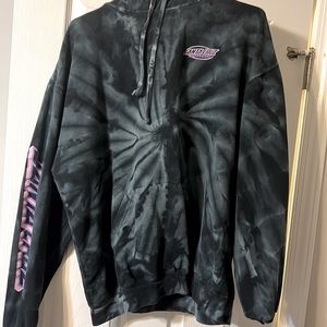 Tie dye santa cruz hoodie